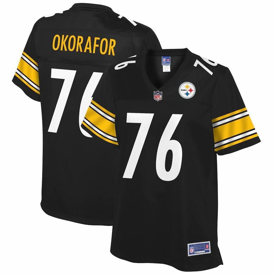 Chukwuma Okorafor Pittsburgh Steelers NFL Pro Line Women's Player Jersey - Black - Friend Lounge Store - Shop for All Things Jerseys Sports - PersonalJerseys