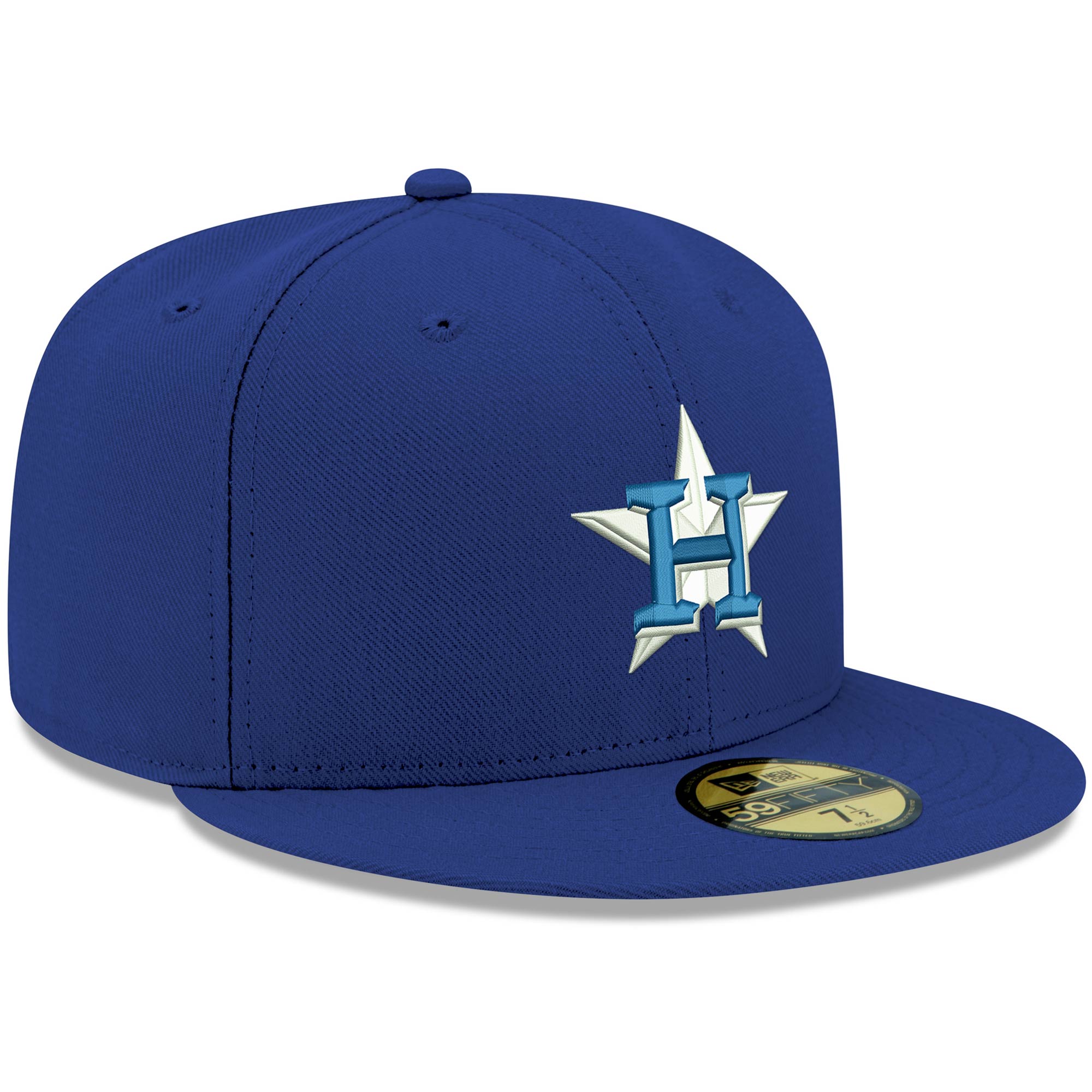 Houston Astros New Era White Logo 59FIFTY Fitted Hat - Royal - PersonalJerseys