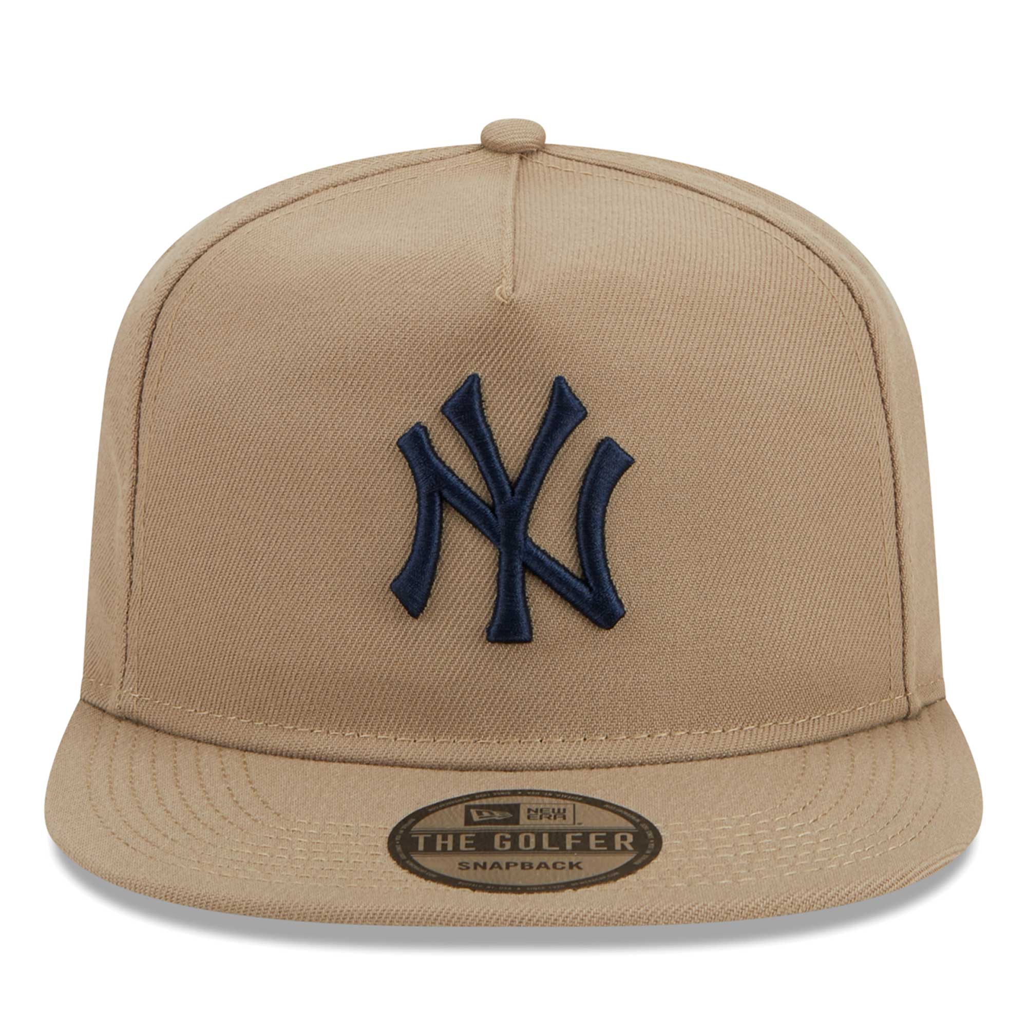 New York Yankees New Era Golfer Adjustable Hat - Khaki - PersonalJerseys