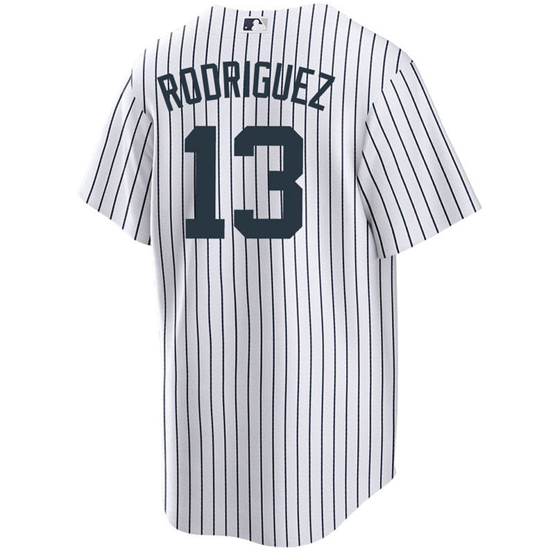 Men's New York Yankees Alex Rodriguez Player Name Replica Home Jersey - White - PersonalJerseys