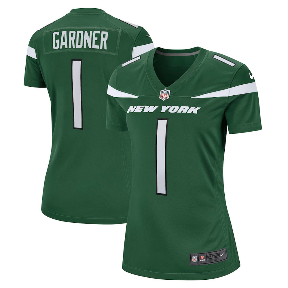 Women's New York Jets Sauce Gardner Game Jersey - Green - Sports Wear Jersey - PersonalJerseys