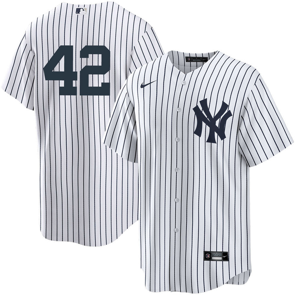 Men's New York Yankees Mariano Rivera Replica Home Jersey - White - Sports Wear Jersey - PersonalJerseys