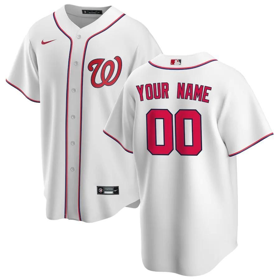 Washington Nationals Home 2020 Custom Jersey – White - Friend Lounge Store - Shop for All Things Jerseys Sports - PersonalJerseys