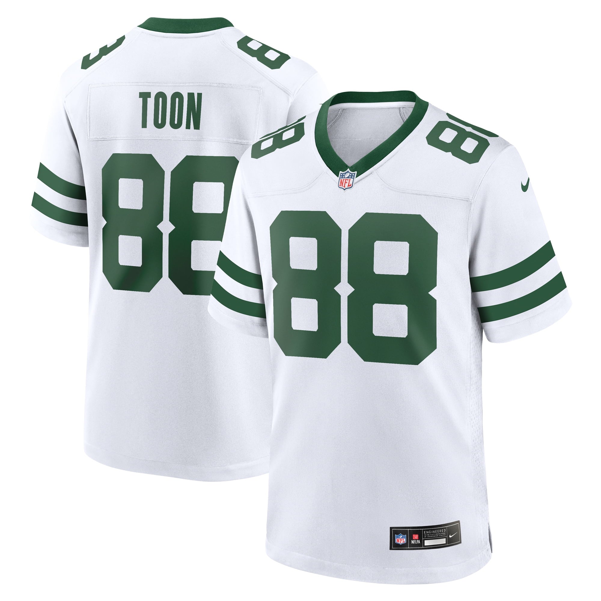 Men's Nike Al Toon White New York Jets Legacy Retired Player Game Jersey - PersonalJerseys
