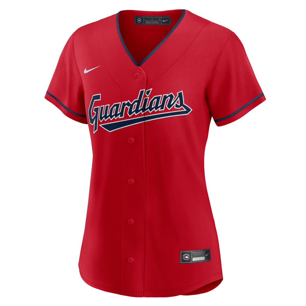 Women's Cleveland Guardians Jose Ramirez Alternate Player Jersey - Red - PersonalJerseys