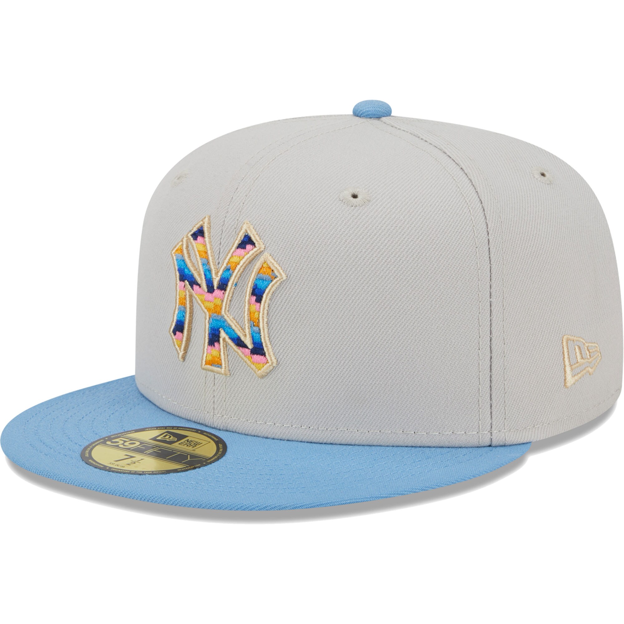 New York Yankees New Era Beach Front 59FIFTY Fitted Hat - Natural - PersonalJerseys