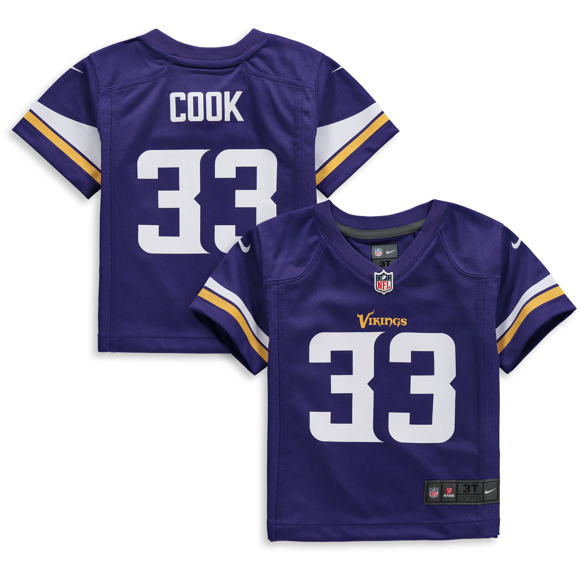 Dalvin Cook Minnesota Vikings Nike Toddler Player Game Jersey - Purple - PersonalJerseys
