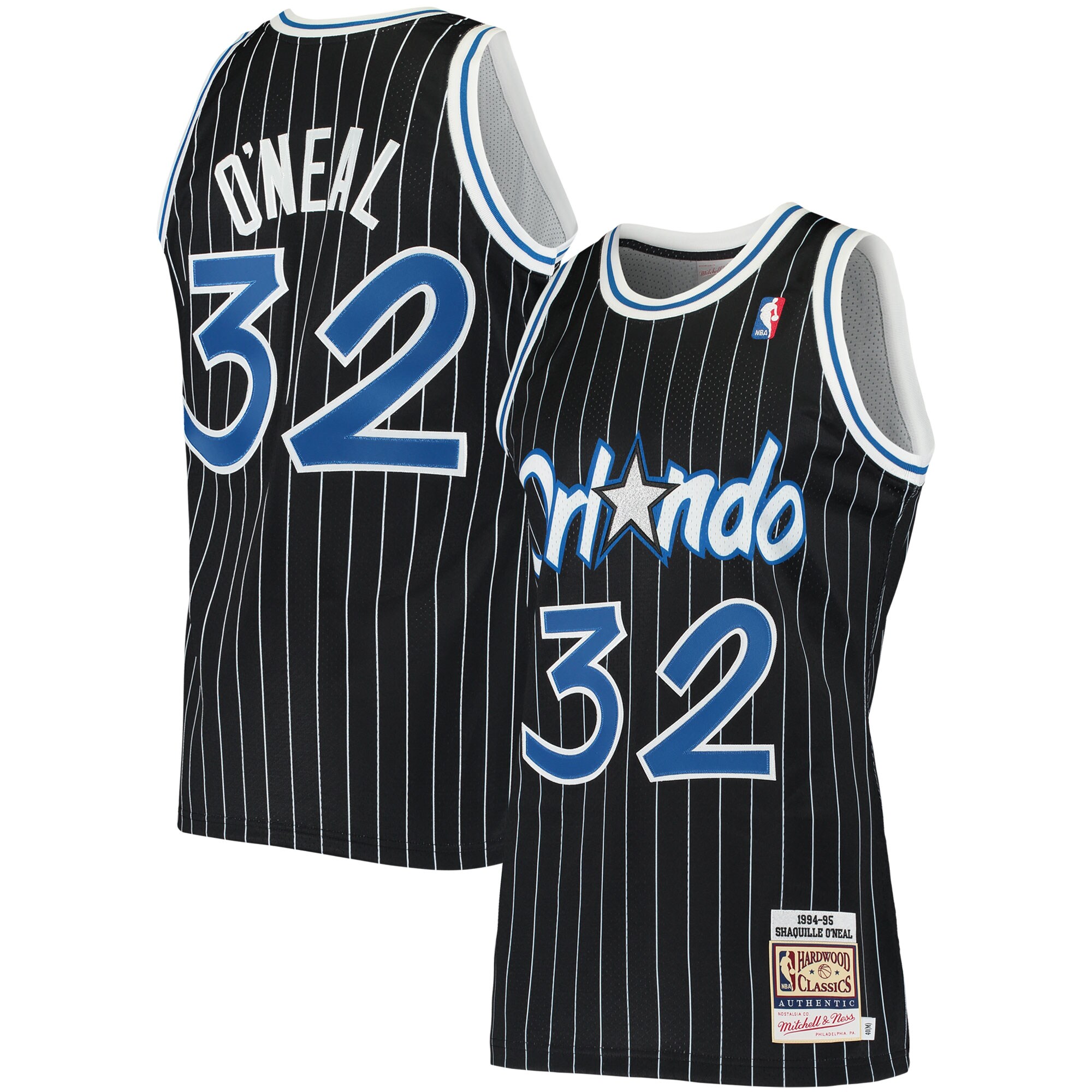 Shaquille O'Neal Orlando Magic Mitchell & Ness 1994 Hardwood Classics Authentic Jersey - Black - PersonalJerseys