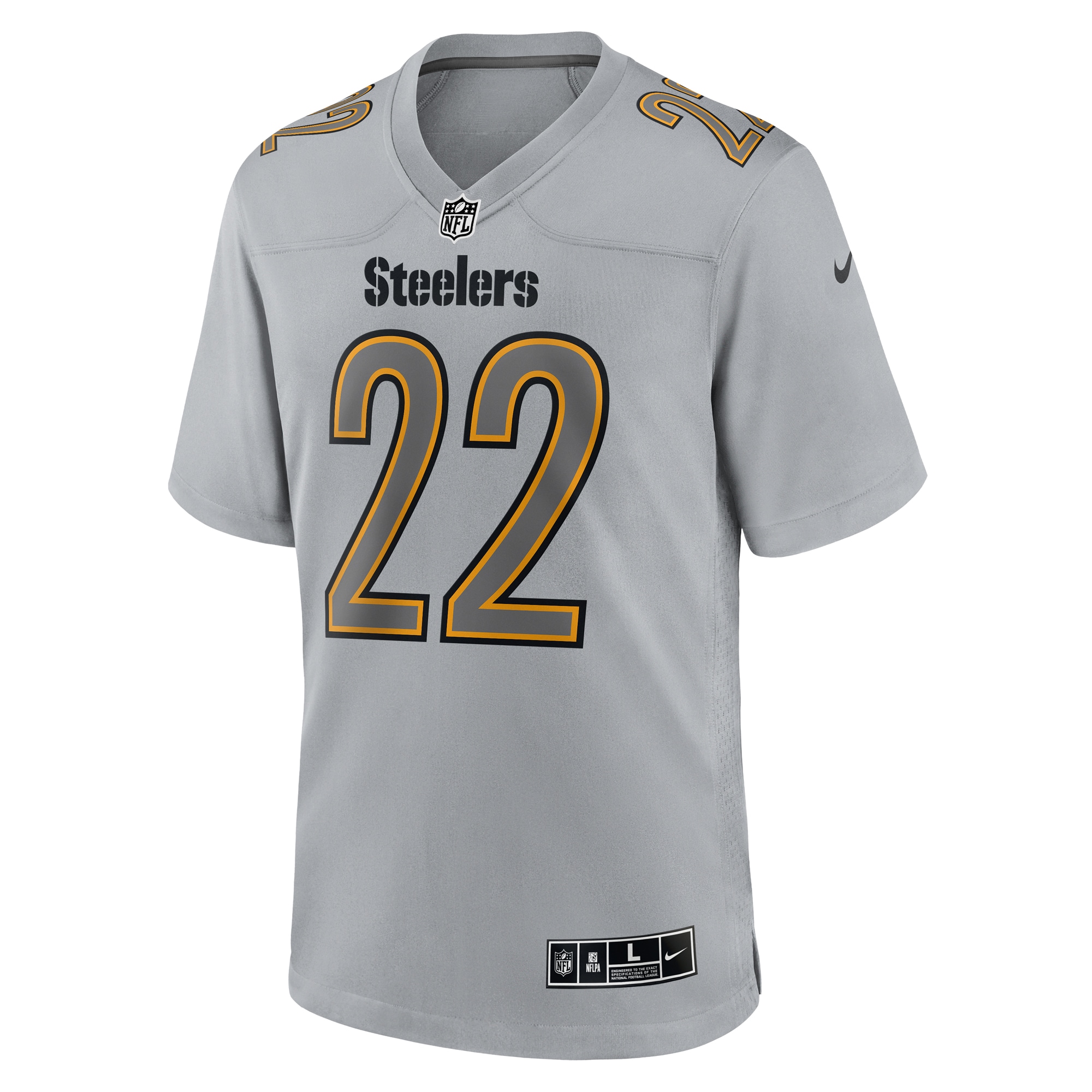 Najee Harris Pittsburgh Steelers Nike Atmosphere Fashion Game Jersey - Gray - PersonalJerseys