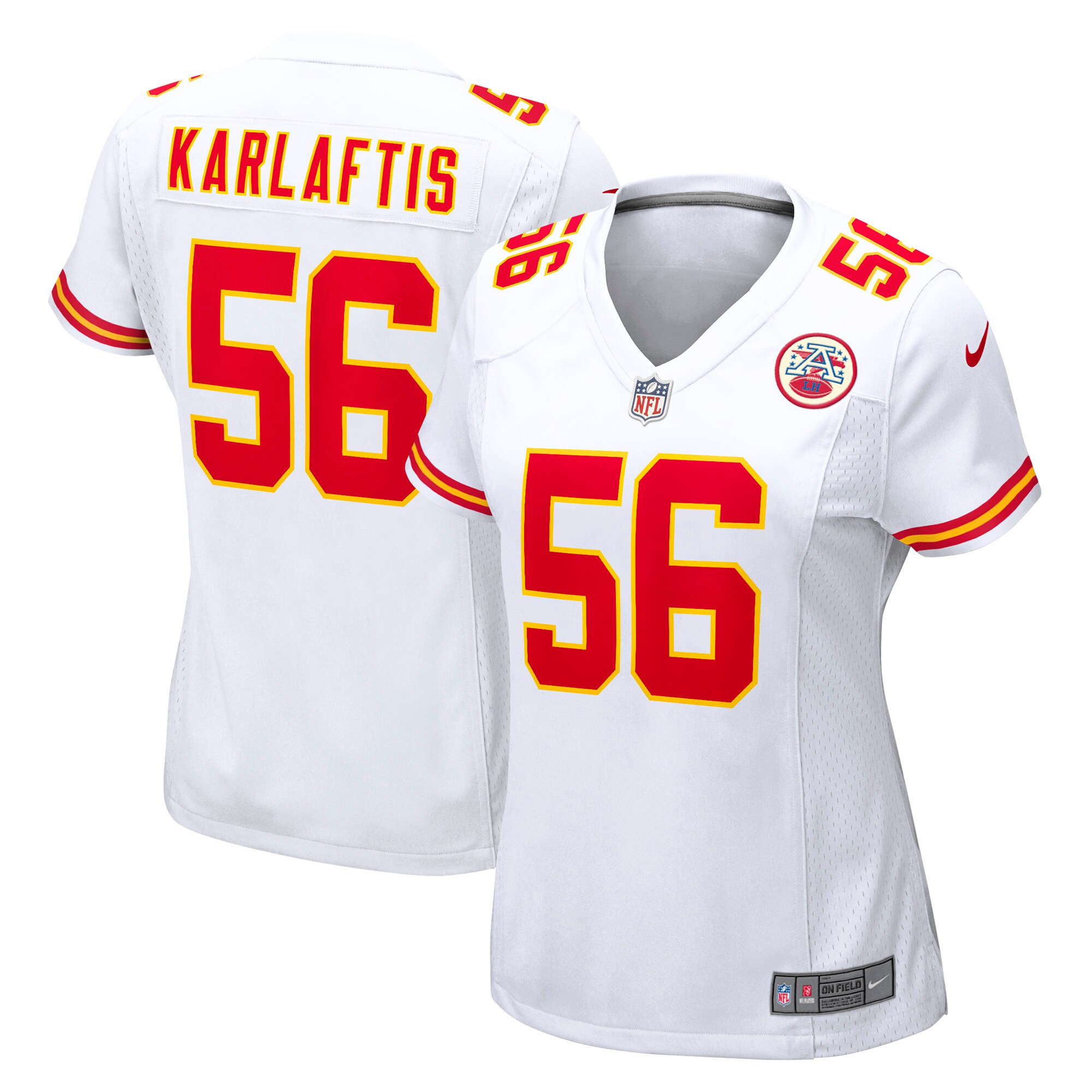 Kansas City Chiefs George Karlaftis White Away Game Player Jersey for Youth Women Men - Friend Lounge Store - Shop for All Things Jerseys Sports - PersonalJerseys