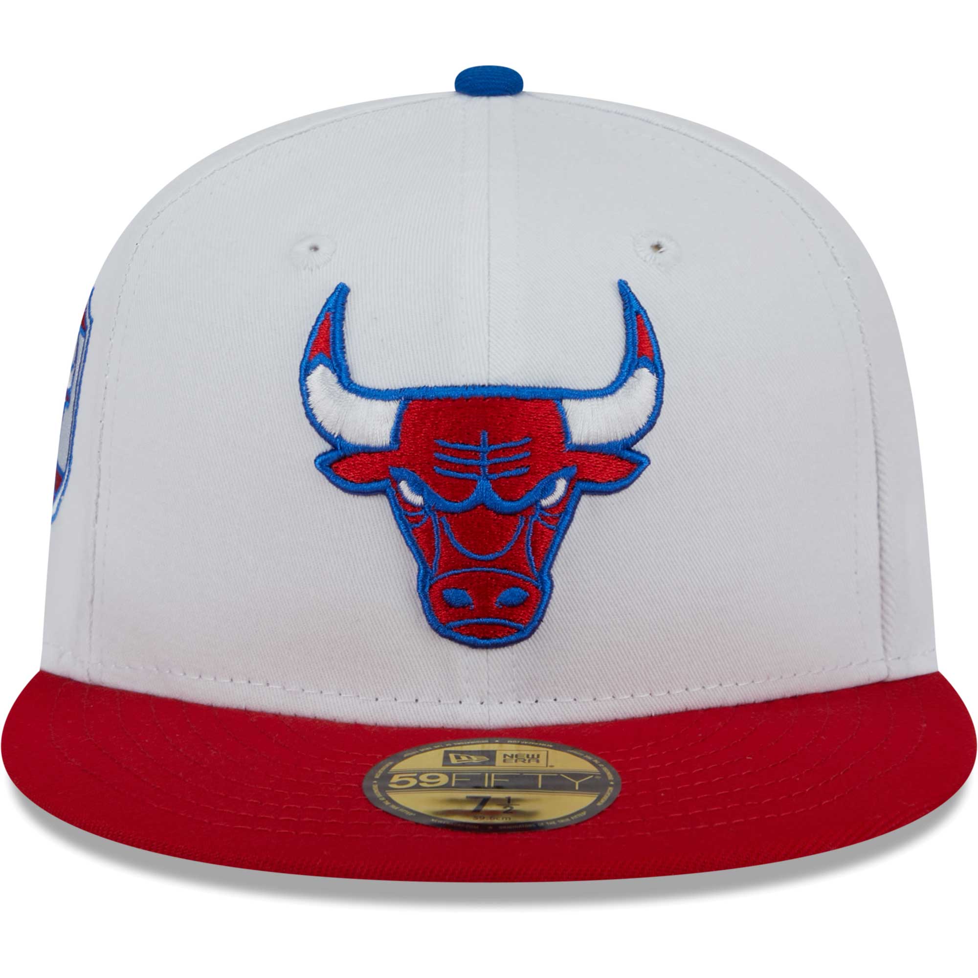 Chicago Bulls New Era 59FIFTY Fitted Hat - White/Red - PersonalJerseys
