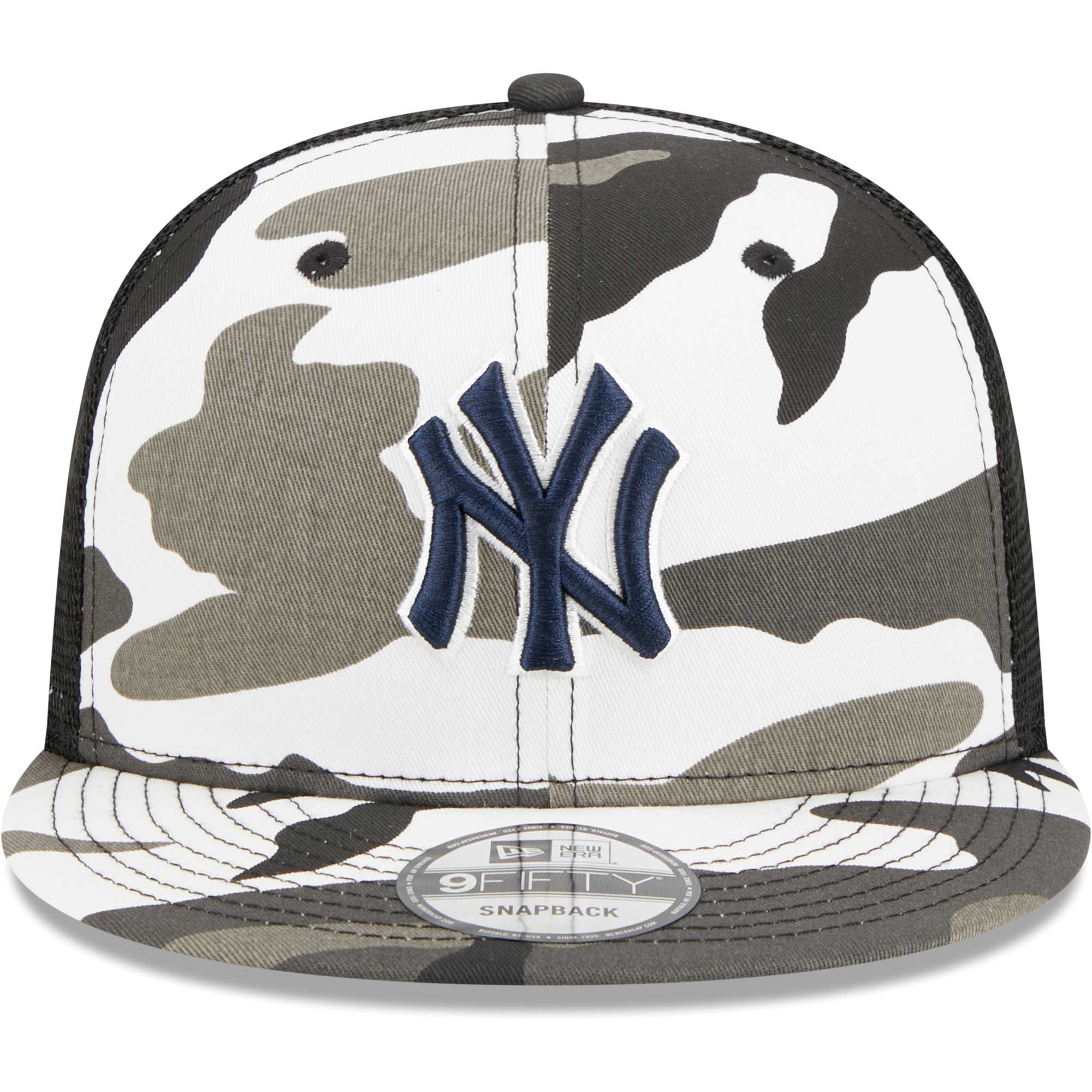 New York Yankees New Era Urban Camo Trucker 9FIFTY Snapback Hat - Camo - PersonalJerseys