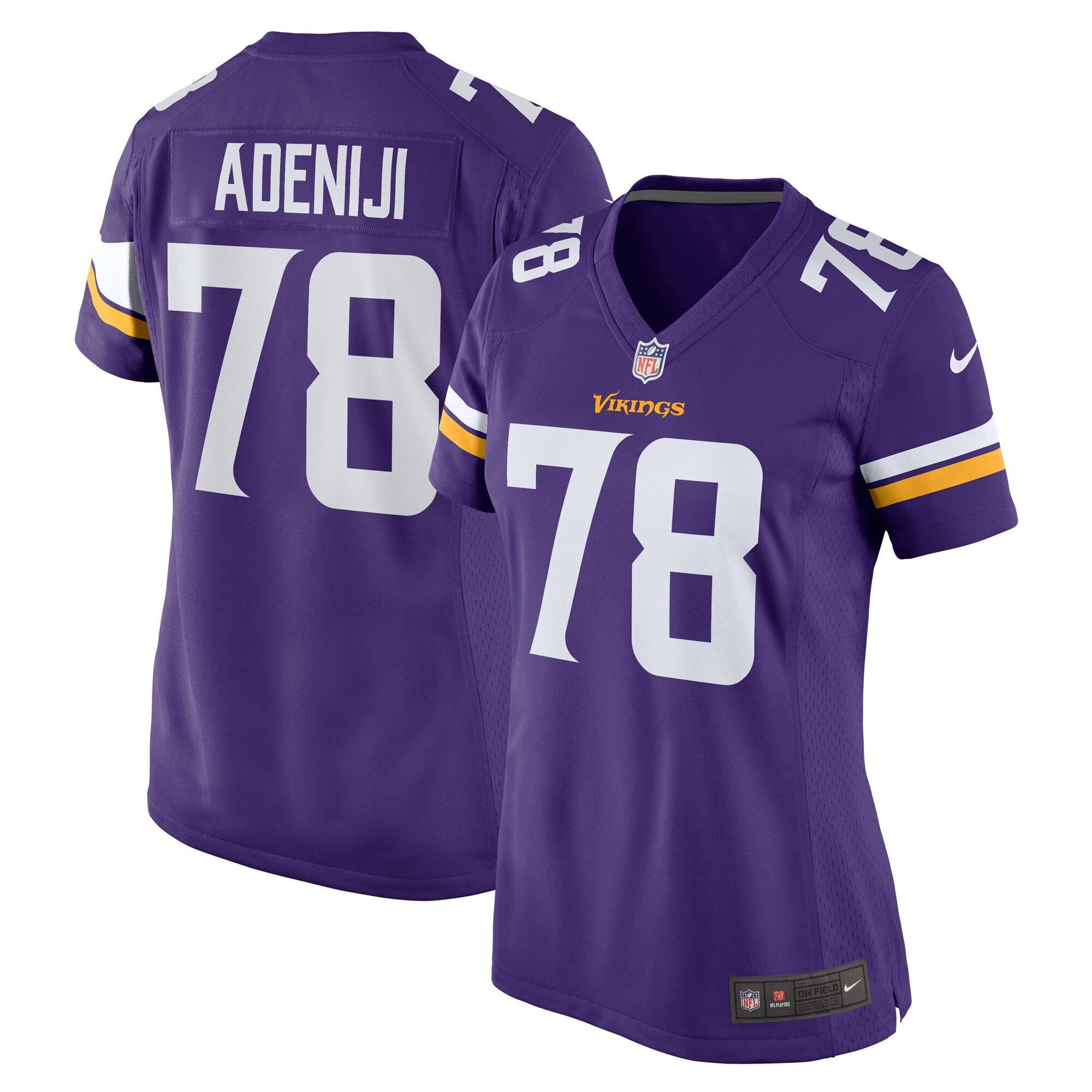 Hakeem Adeniji Minnesota Vikings Nike Women's Team Game Jersey -  Purple - PersonalJerseys