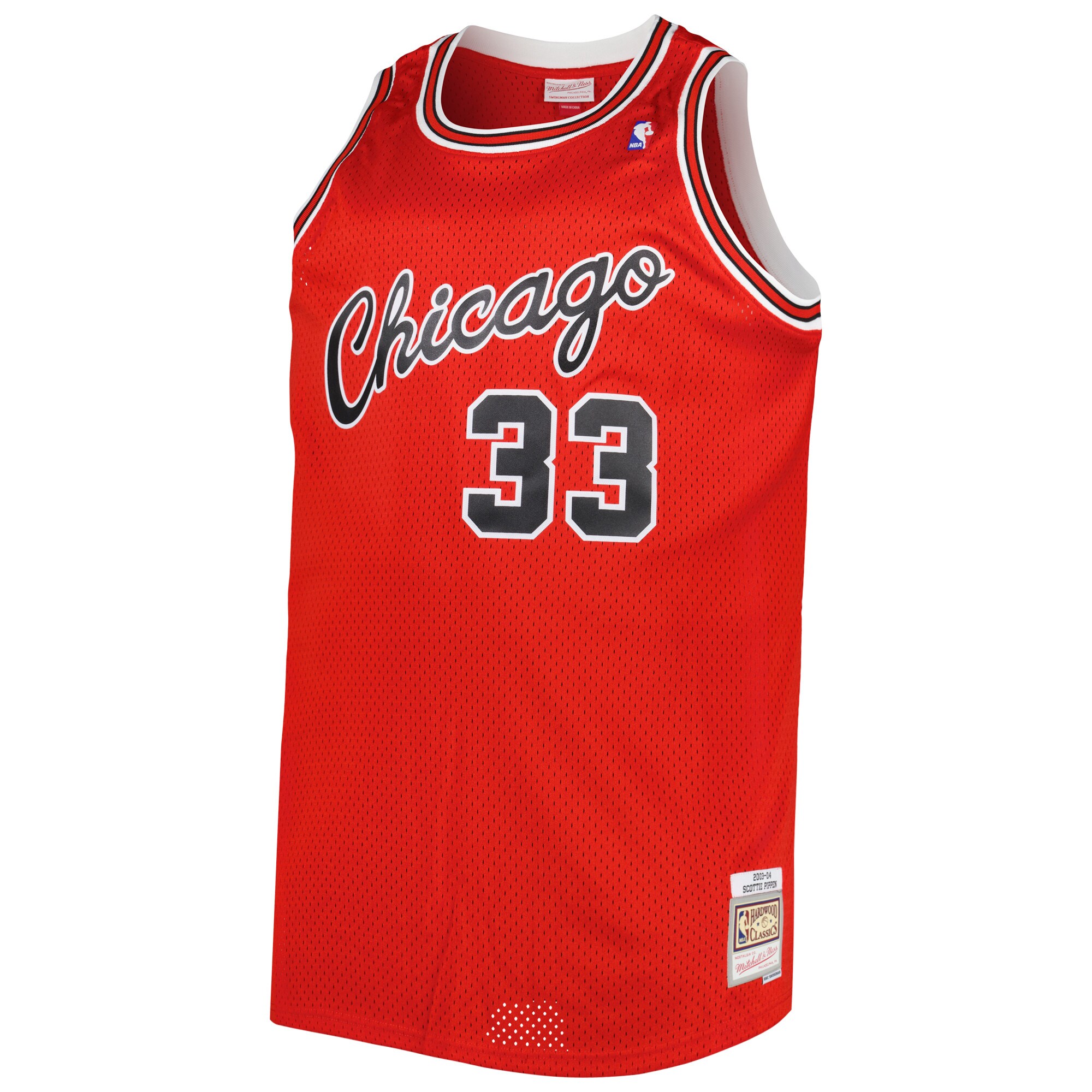 Scottie Pippen Chicago Bulls Mitchell &Ness Big &Tall Hardwood Classics 2003/04 Swingman Jersey - Red - PersonalJerseys