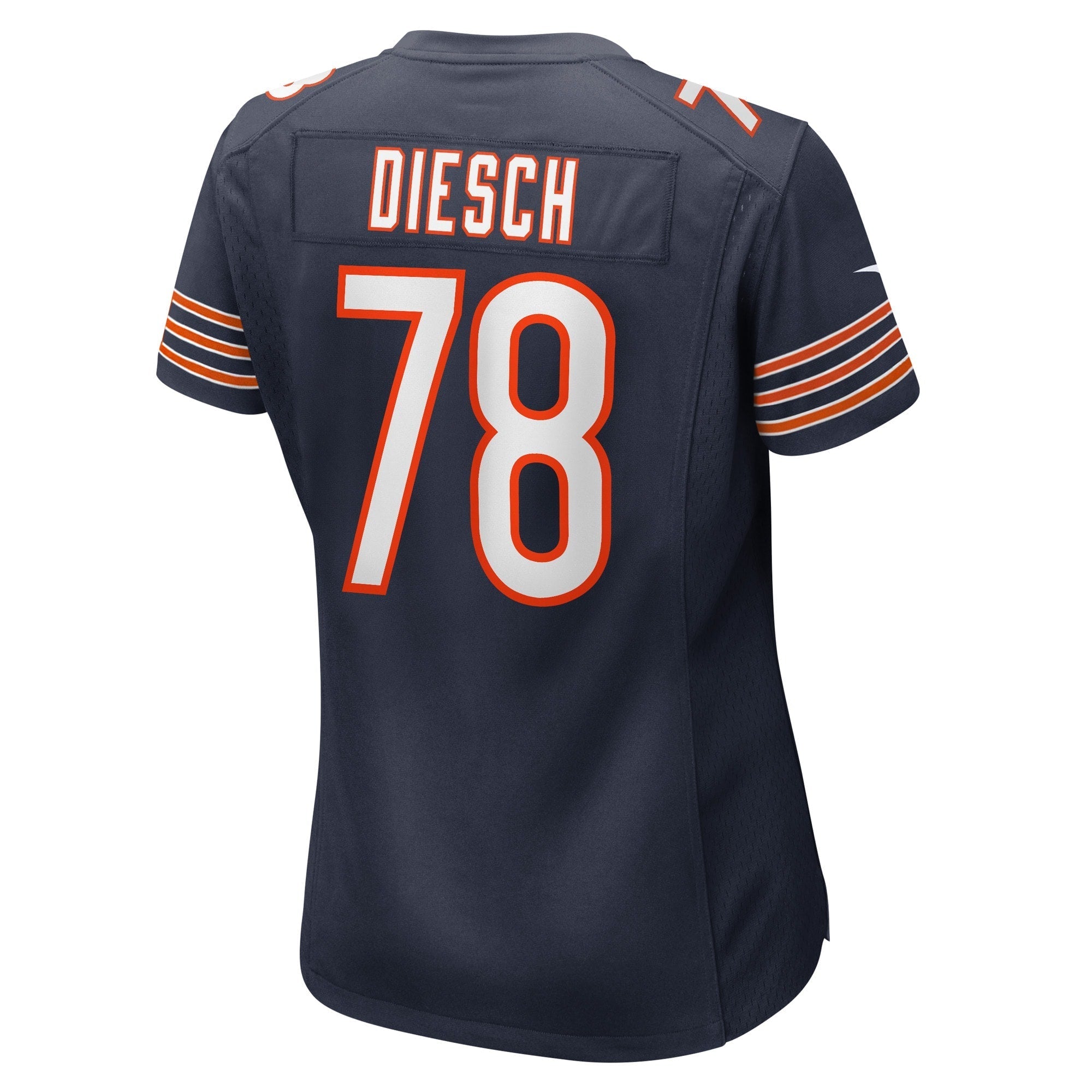 Women's Nike Kellen Diesch Navy Chicago Bears Game Player Jersey - PersonalJerseys