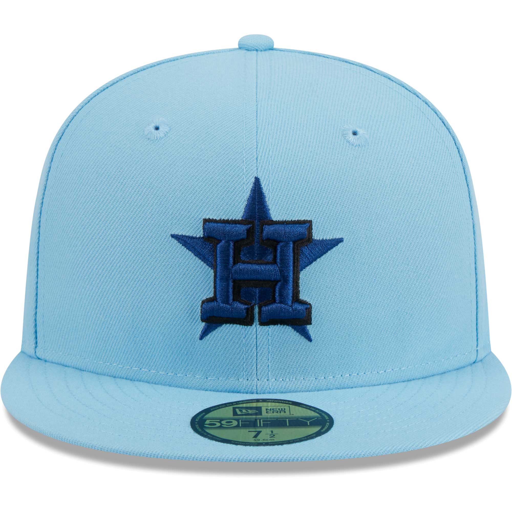 Houston Astros New Era 59FIFTY Fitted Hat - Light Blue - PersonalJerseys