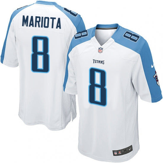 Men's Tennessee Titans Marcus Mariota Game Jersey White - PersonalJerseys