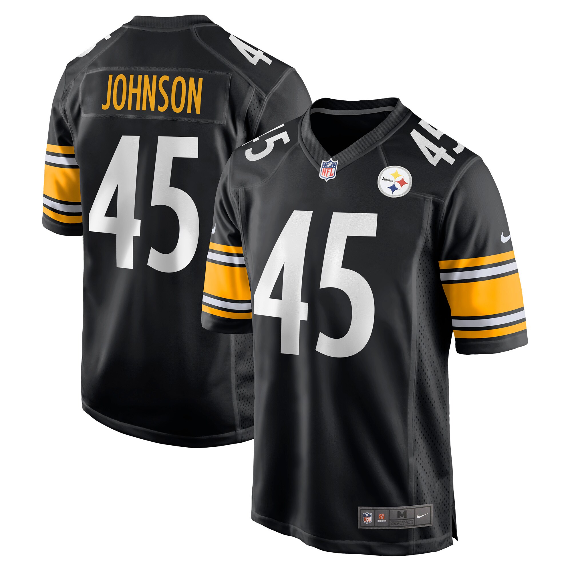 Buddy Johnson Pittsburgh Steelers Nike Player Game Jersey - Black - PersonalJerseys