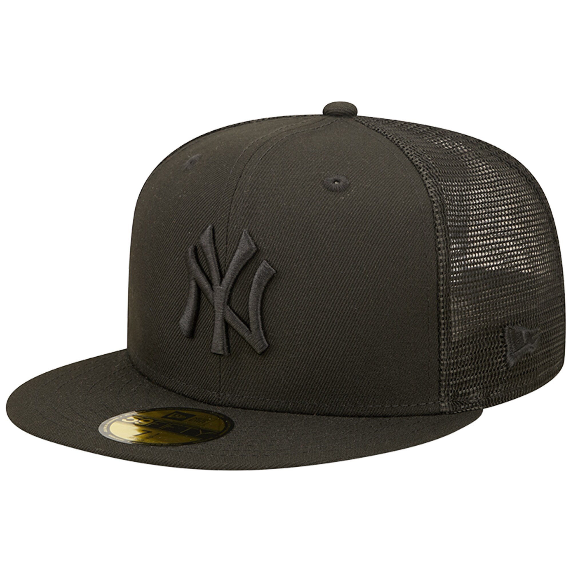 New York Yankees New Era Blackout Trucker 59FIFTY Fitted Hat - PersonalJerseys