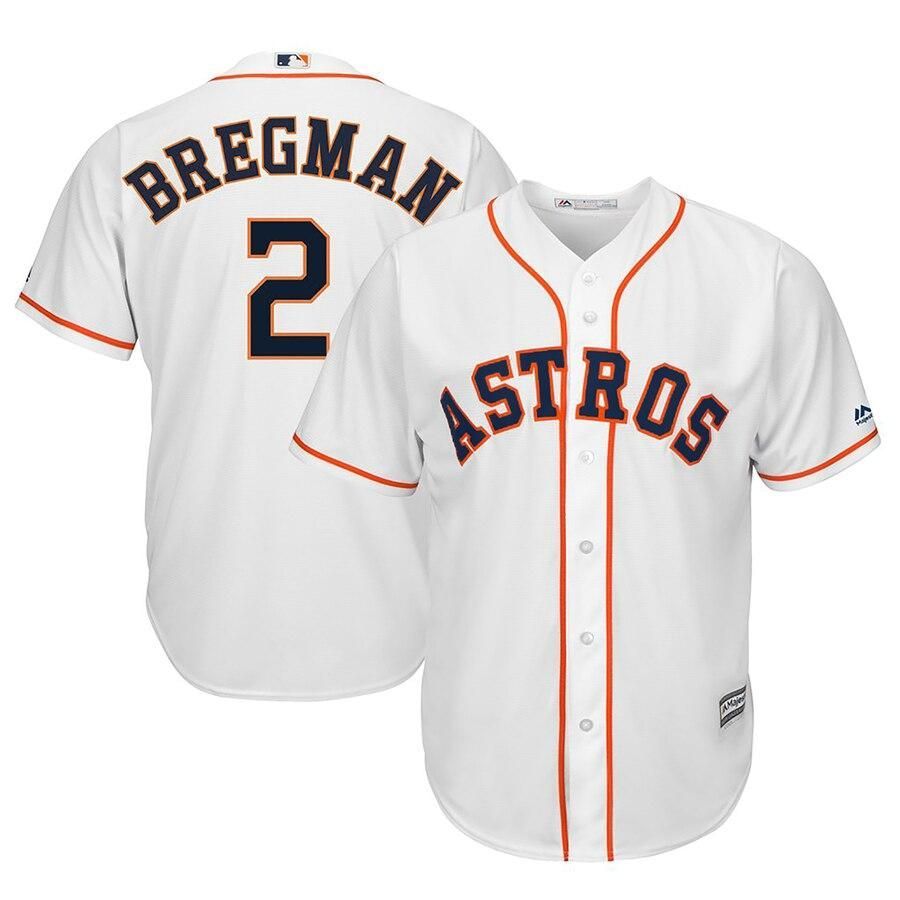 Alex Bregman Houston Astros Majestic Home Official Cool Base Player Jersey - White - Friend Lounge Store - Shop for All Things Jerseys Sports - PersonalJerseys