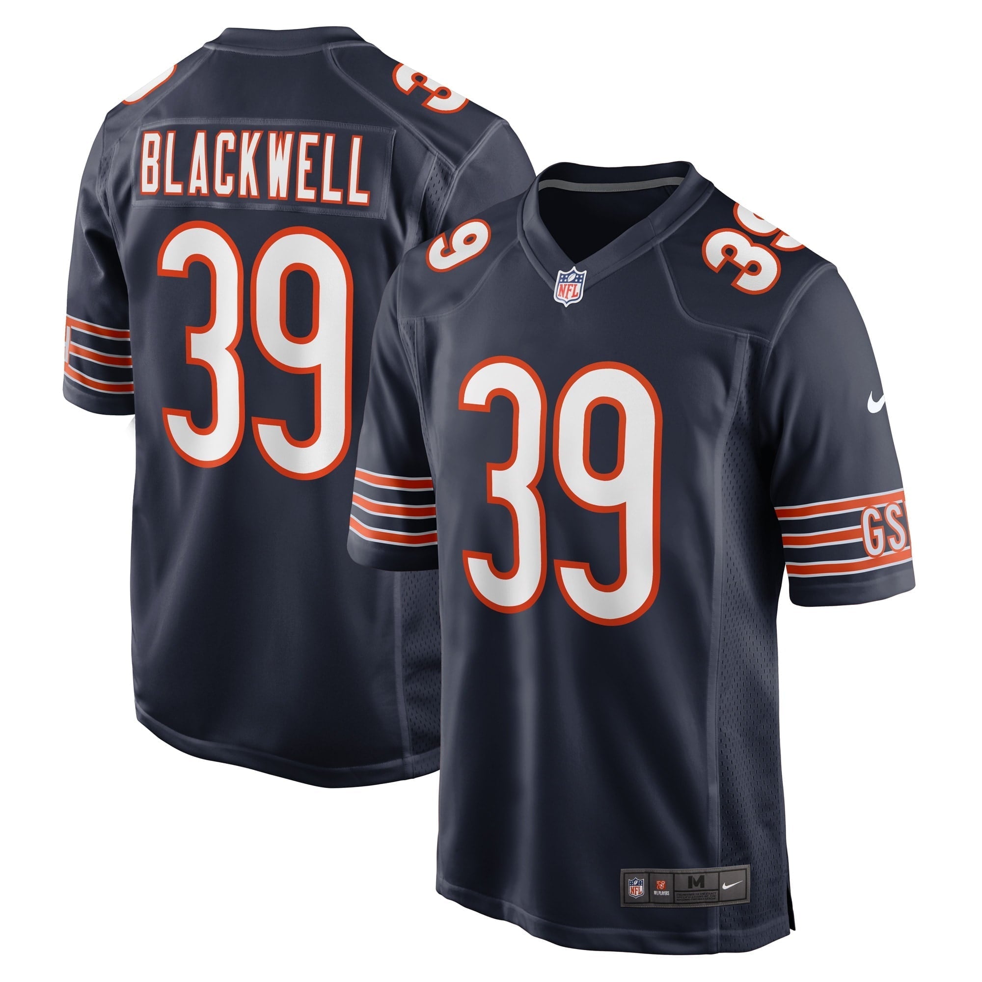 Men's Nike Josh Blackwell Navy Chicago Bears Game Player Jersey - PersonalJerseys