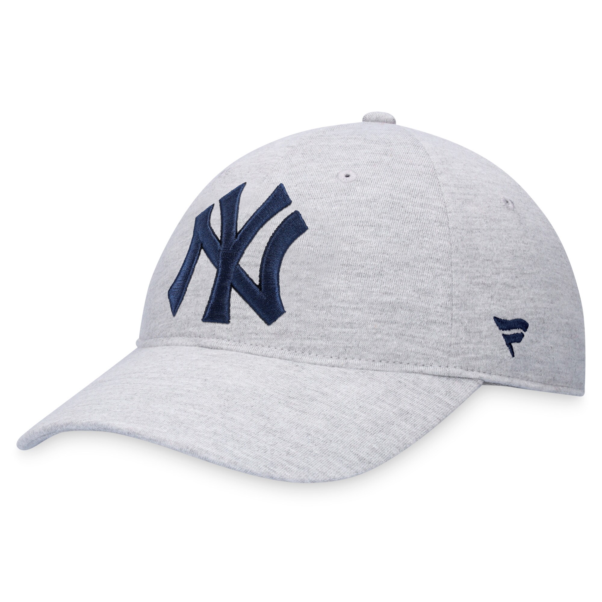New York Yankees Fanatics Branded Logo Adjustable Hat - Heather Gray - PersonalJerseys