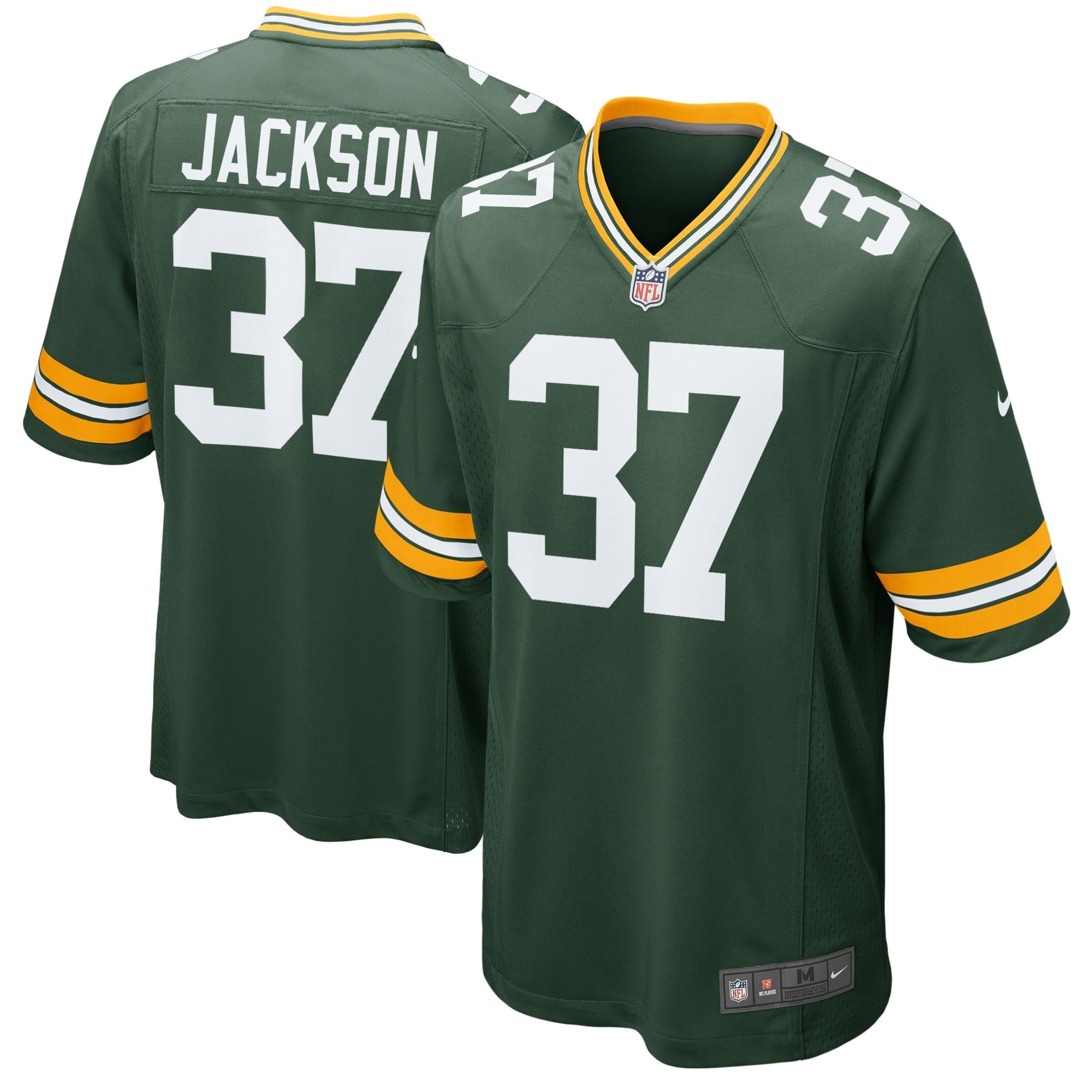 Men's Nike Josh Jackson Green Green Bay Packers Game Player Jersey - PersonalJerseys