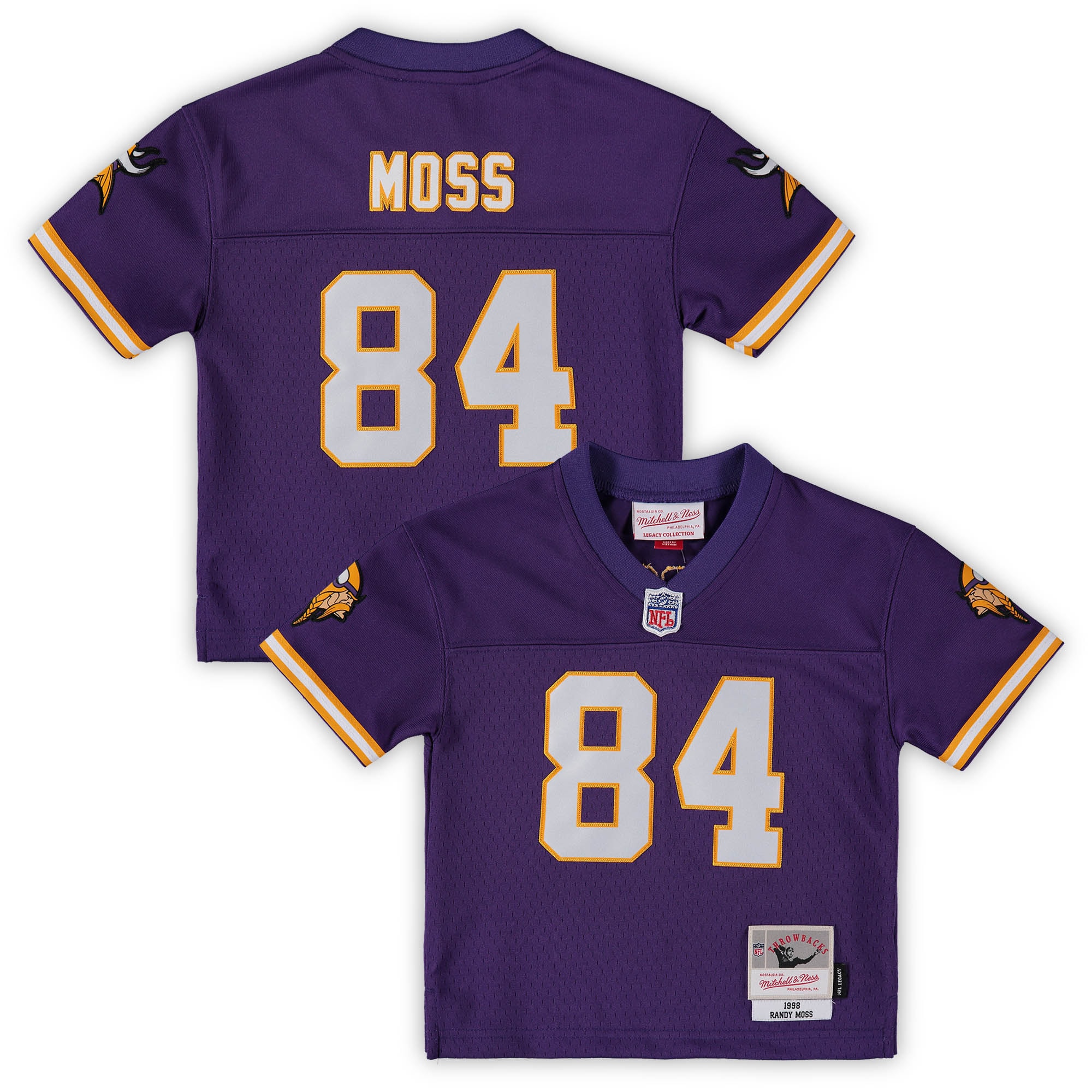 Randy Moss Minnesota Vikings Mitchell & Ness Toddler 1998 Retired Legacy Jersey - Purple - PersonalJerseys