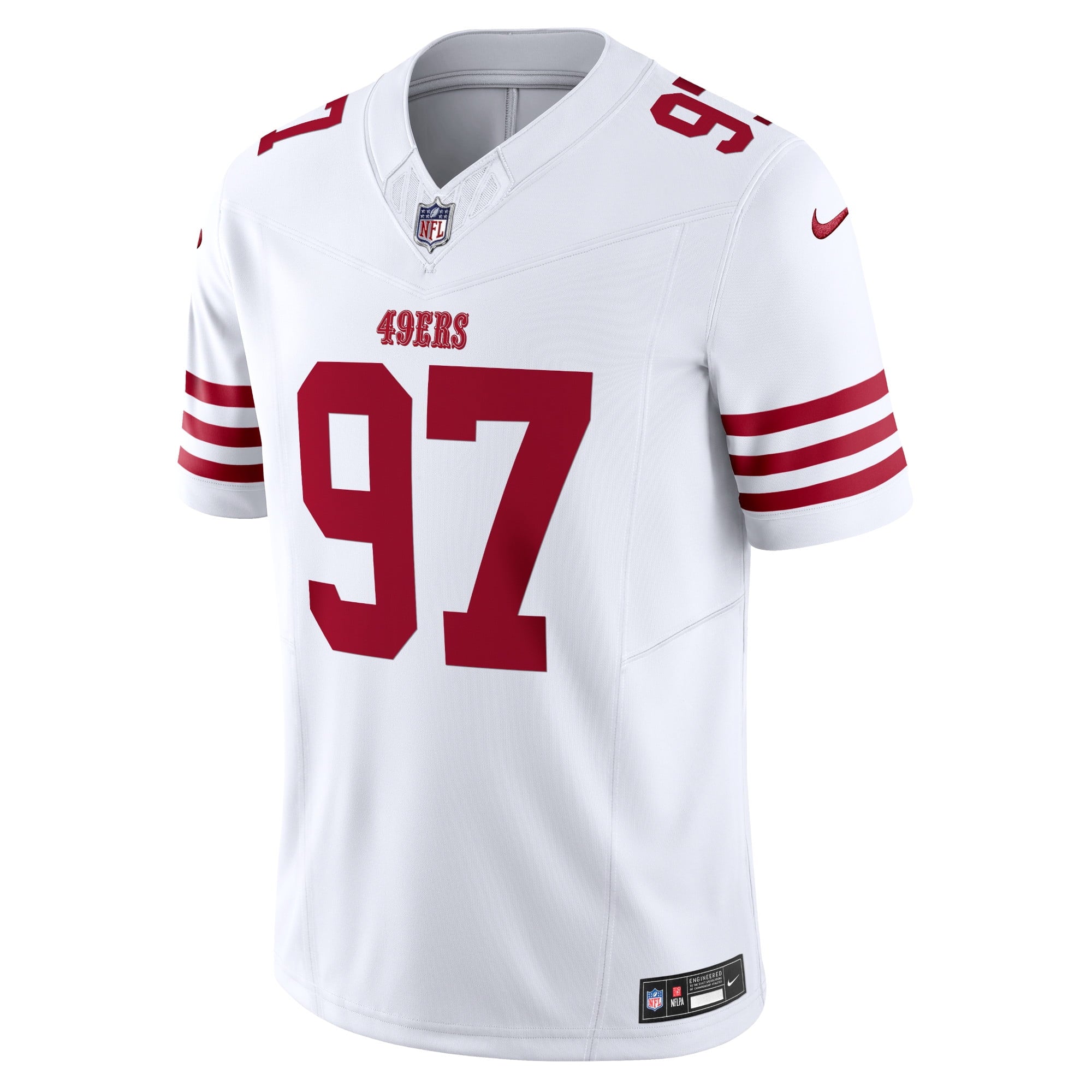 Men's Nike Nick Bosa White San Francisco 49ers  Vapor F.U.S.E. Limited Jersey - PersonalJerseys