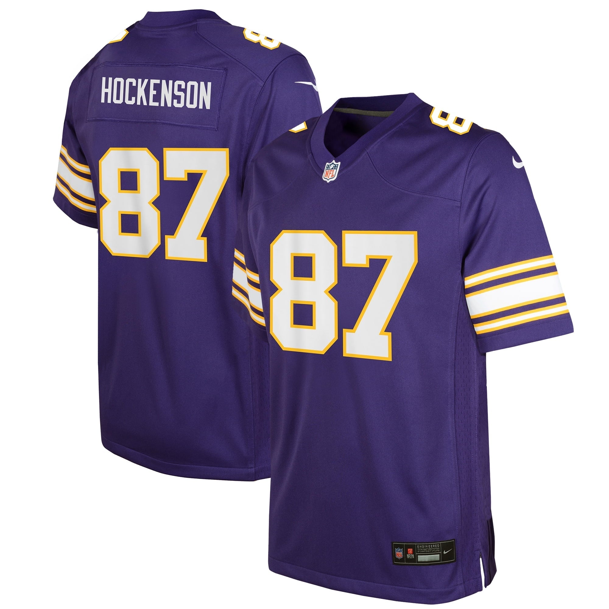 Youth Nike T.J. Hockenson Purple Minnesota Vikings Game Jersey - PersonalJerseys