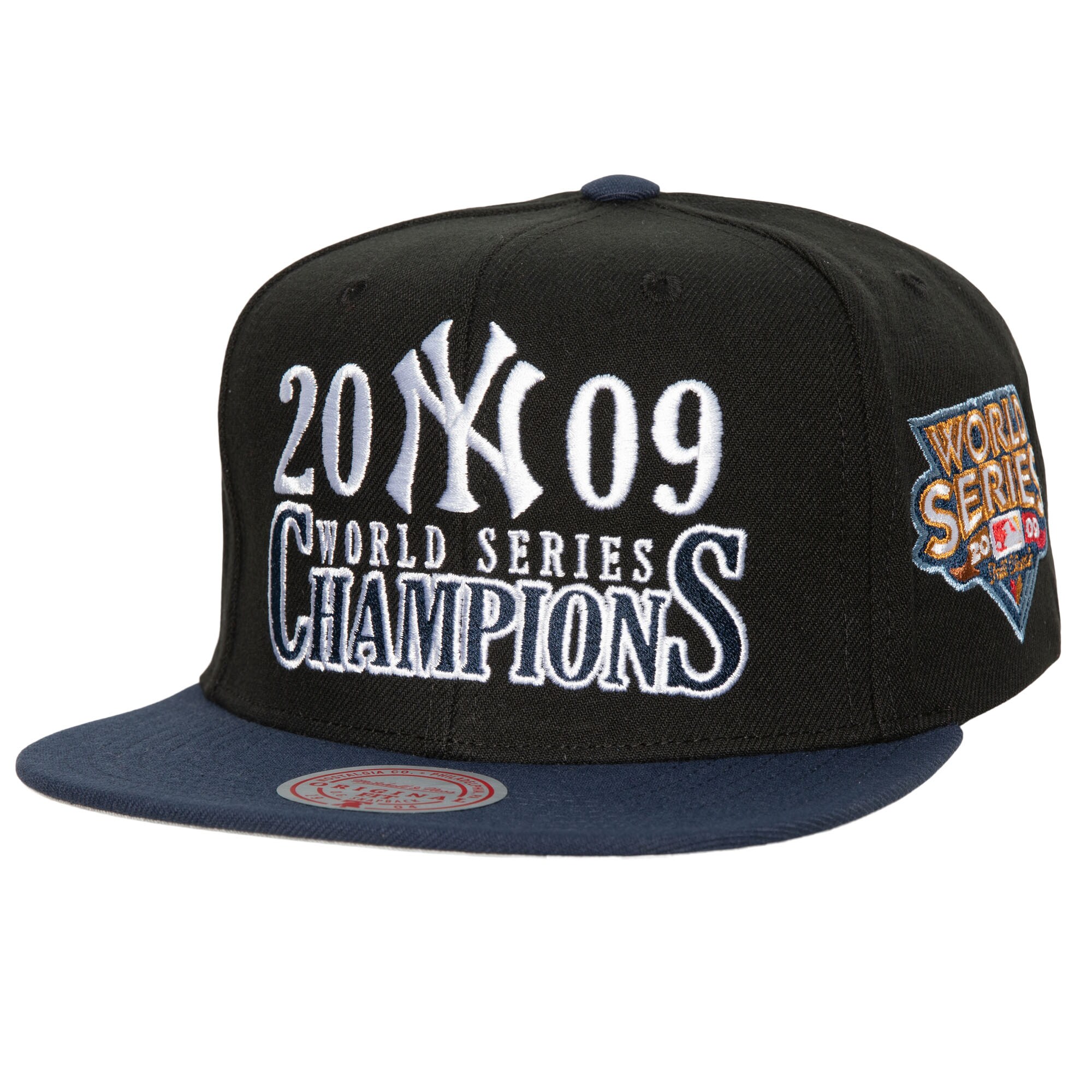 New York Yankees Mitchell & Ness World Series Champs Snapback Hat - Black - PersonalJerseys