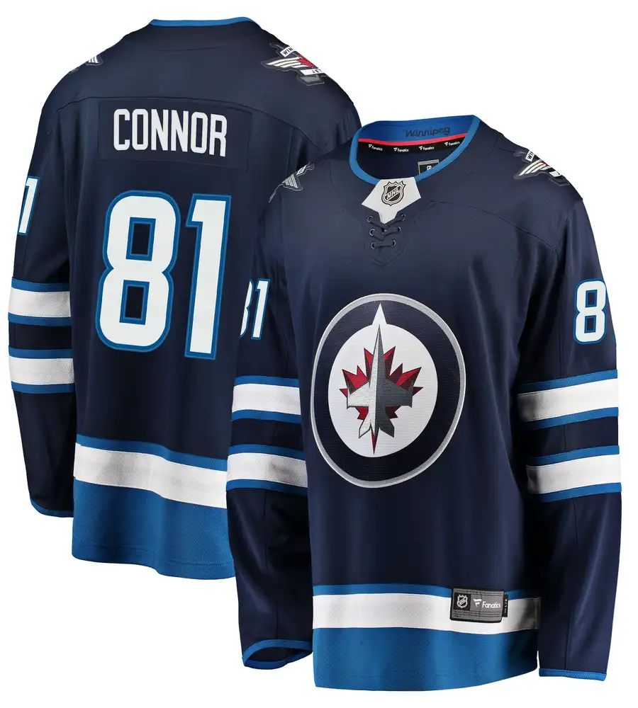Kyle Connor Winnipeg Jets Breakaway Replica Jersey - Navy - Friend Lounge Store - Shop for All Things Jerseys Sports - PersonalJerseys