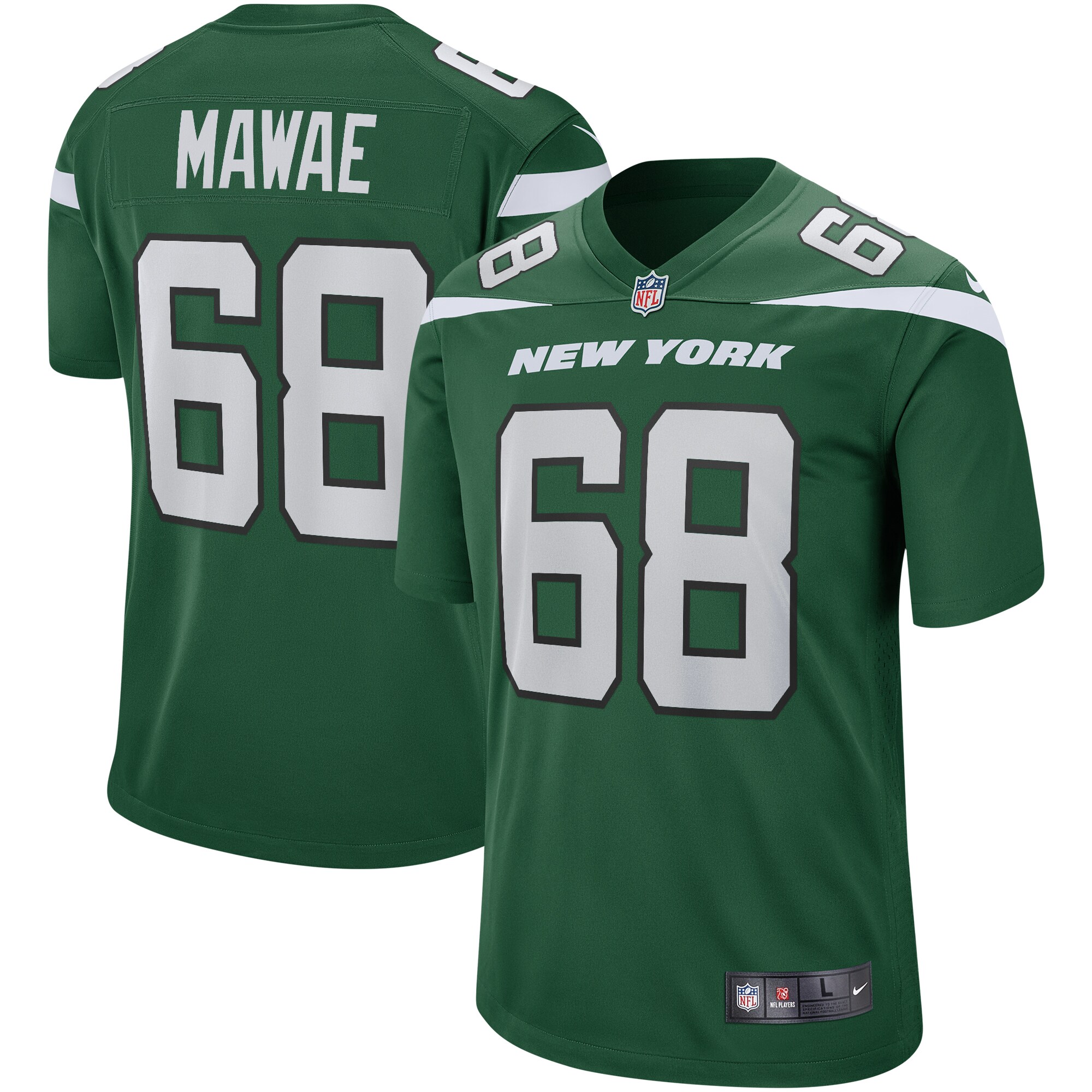 Kevin Mawae New York Jets Nike Game Retired Player Jersey - Gotham Green - PersonalJerseys