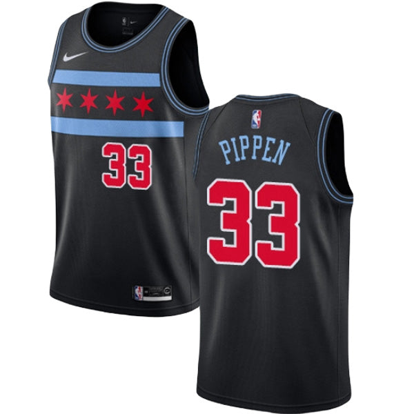 Men's Chicago Bulls Scottie Pippen City Edition Jersey - Black - PersonalJerseys