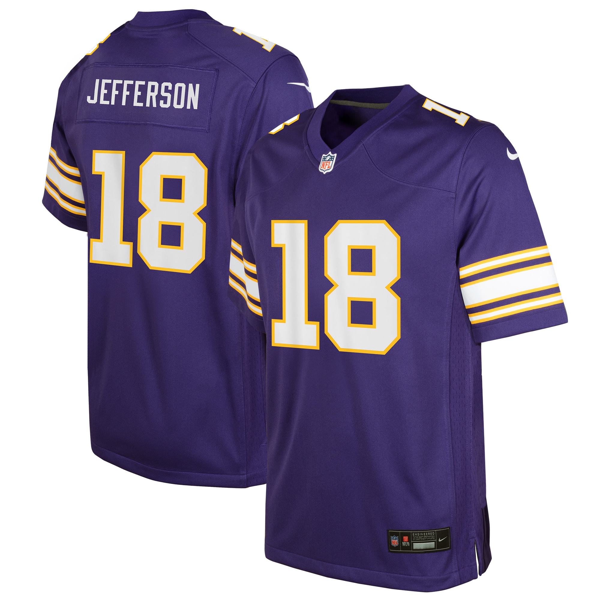 Justin Jefferson Minnesota Vikings Nike Youth Game Jersey - Purple - PersonalJerseys