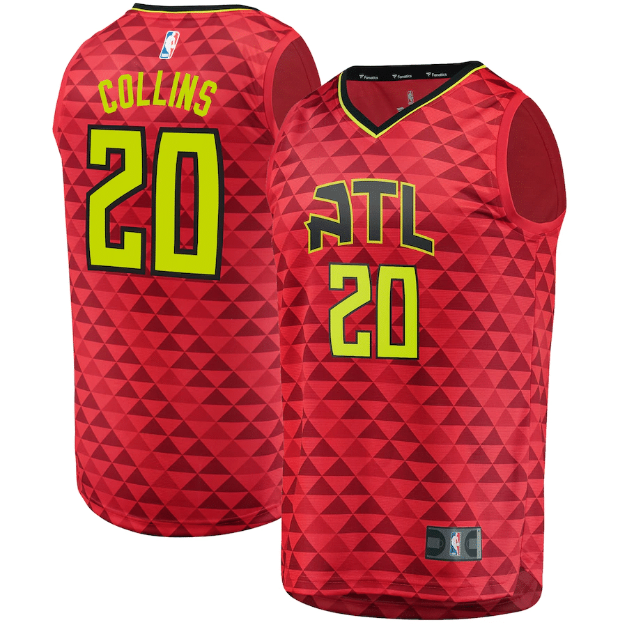 John Collins Atlanta Hawks Branded Fast Break Jersey Red - Statement Edition - Friend Lounge Store - Shop for All Things Jerseys Sports - PersonalJerseys