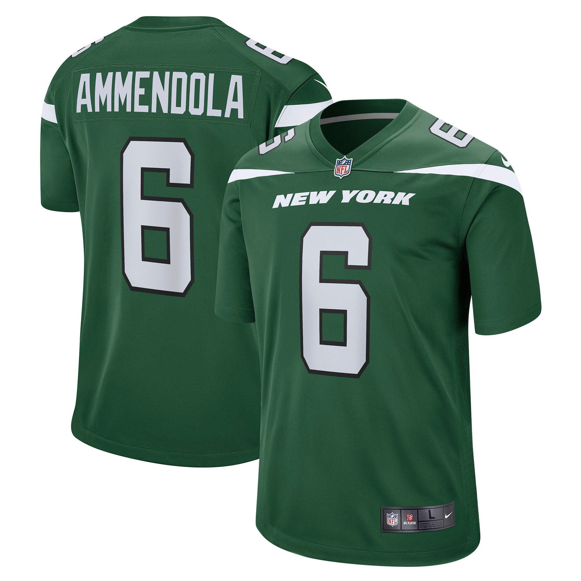 Matt Ammendola New York Jets Nike Game Jersey - Gotham Green - PersonalJerseys