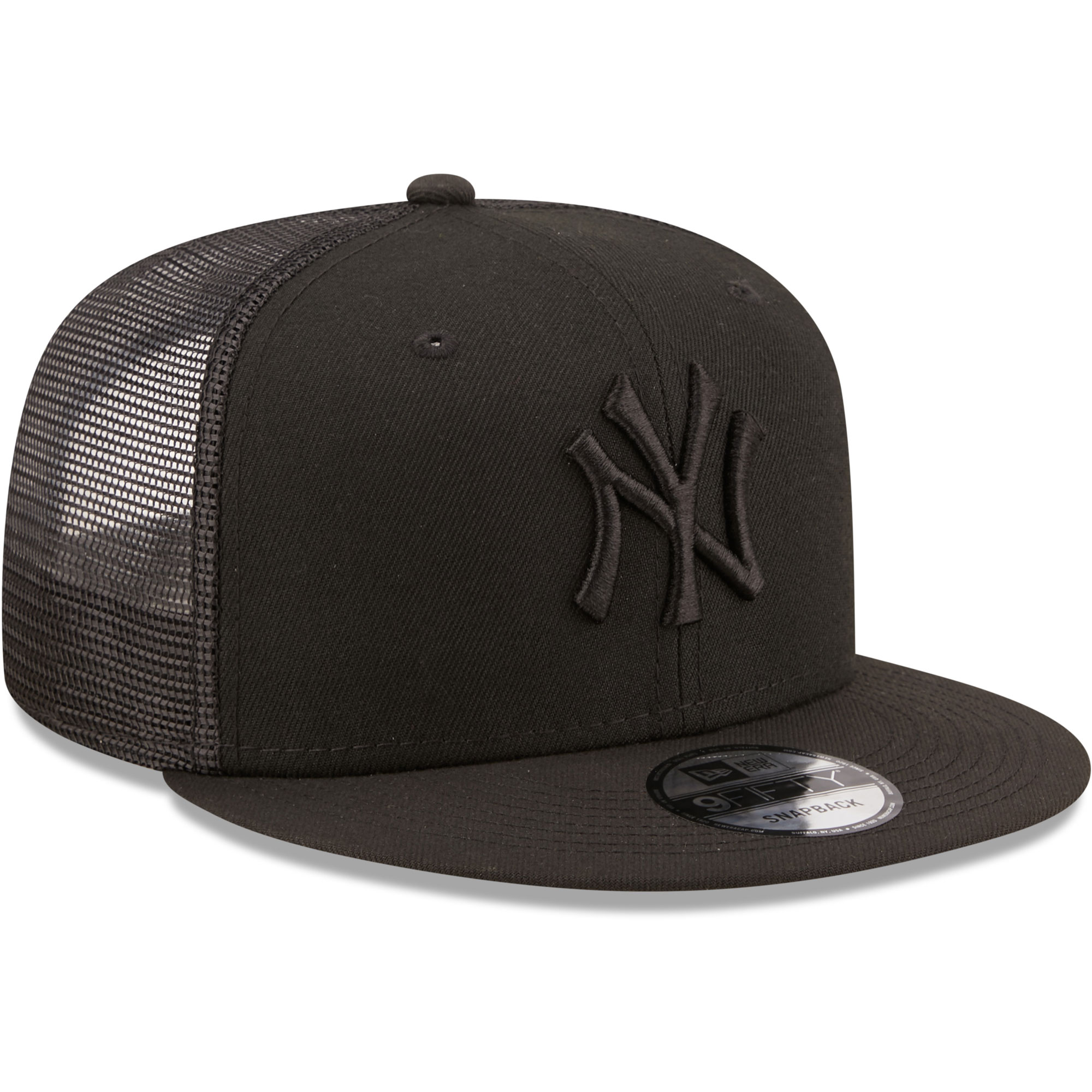 New York Yankees New Era Blackout Trucker 9FIFTY Snapback Hat - PersonalJerseys