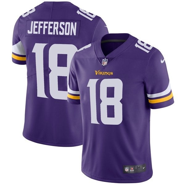 Mens Minnesota Vikings Justin Jefferson Vapor Jersey Purple - PersonalJerseys