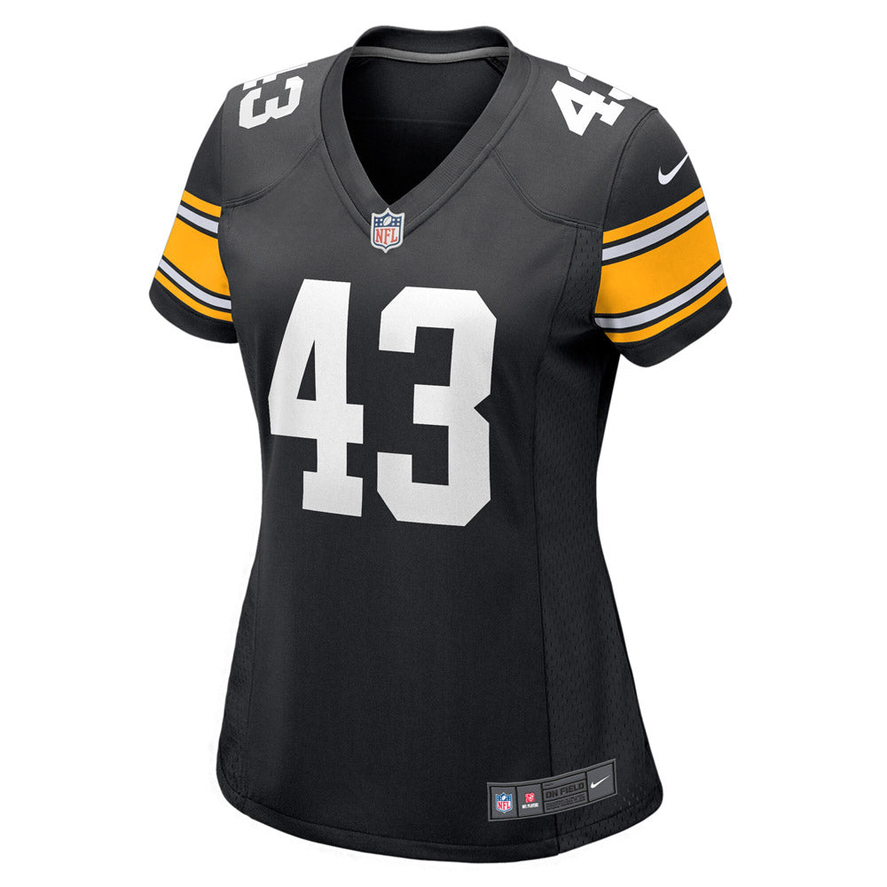 Women's Pittsburgh Steelers Troy Polamalu Retired Player Jersey Black - PersonalJerseys