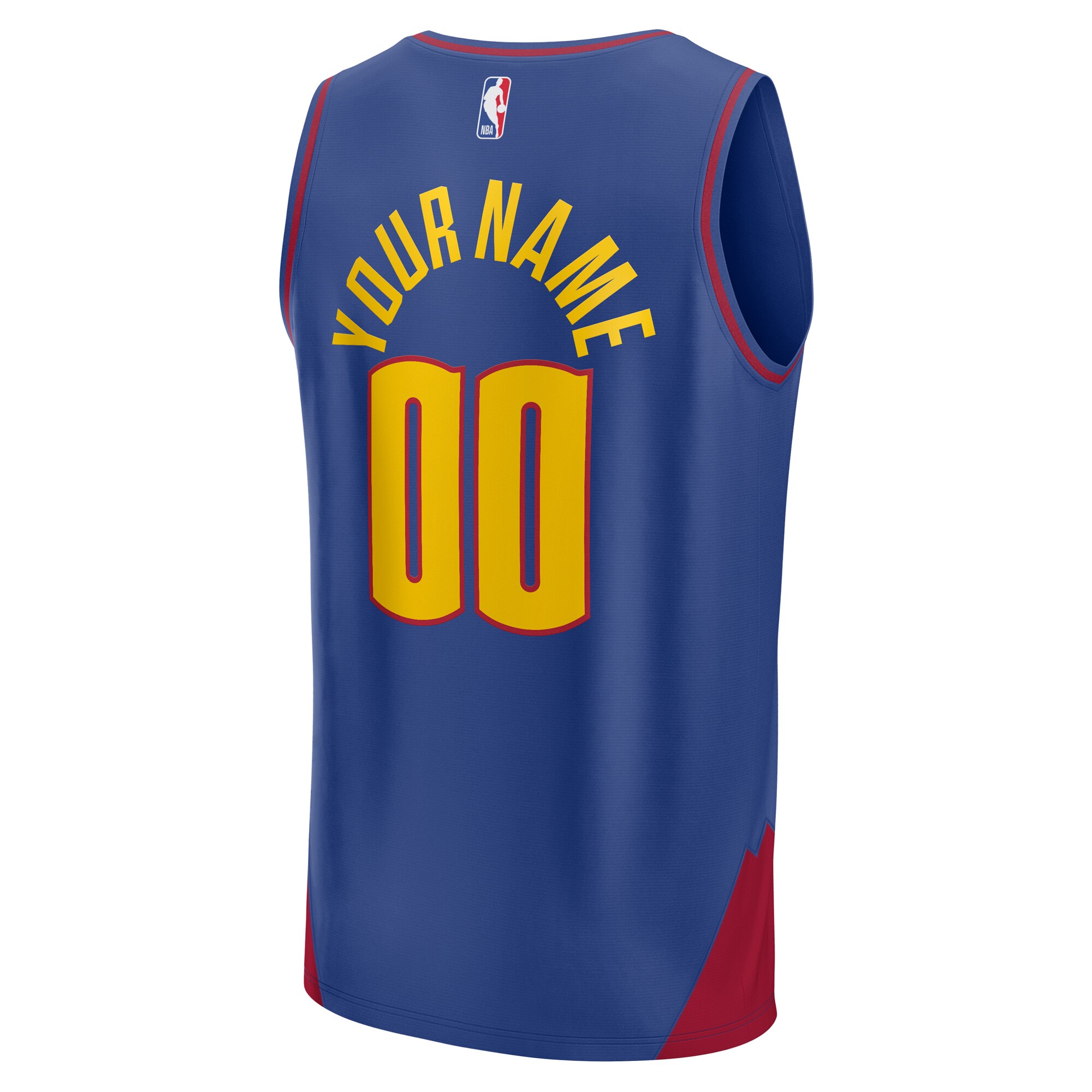 Denver Nuggets Fanatics Branded 2022/23 Fast Break Custom Replica Jersey - Blue - Statement Edition - PersonalJerseys