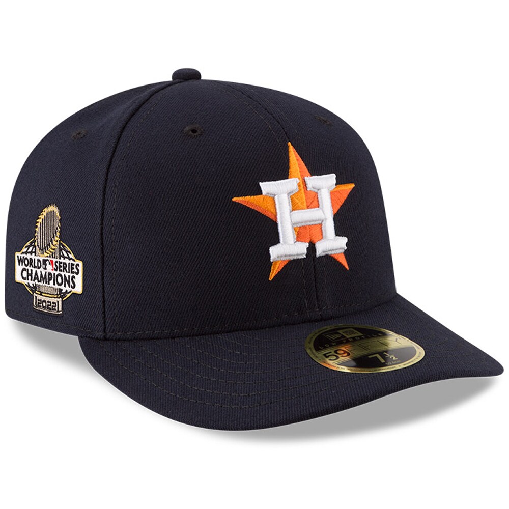 Houston Astros New Era 2022 World Series Champions Side Patch Low Profile 59FIFTY Fitted Hat - Navy - PersonalJerseys