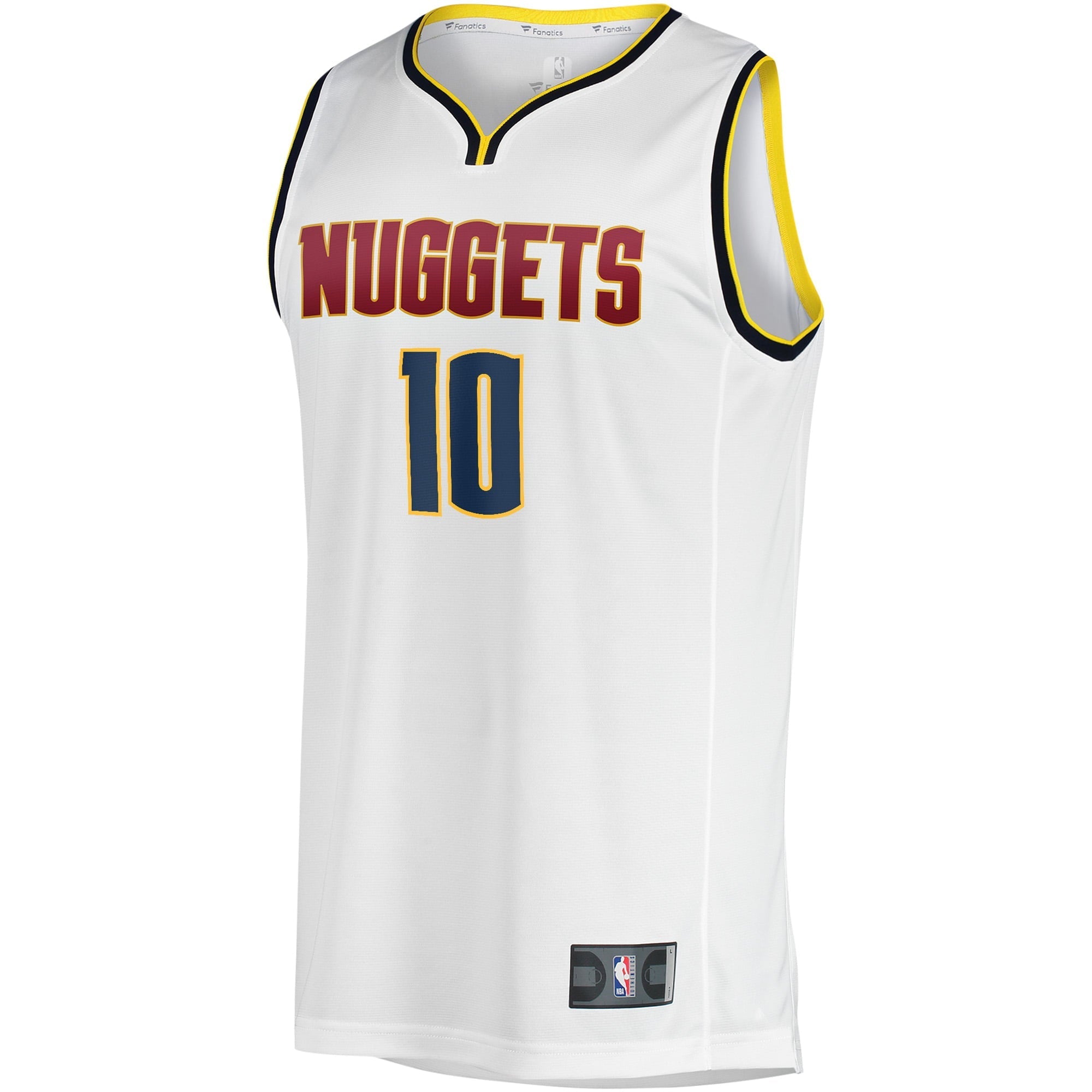 Youth Fanatics Branded Jack White White Denver Nuggets Fast Break Player Jersey - Association Edition - PersonalJerseys