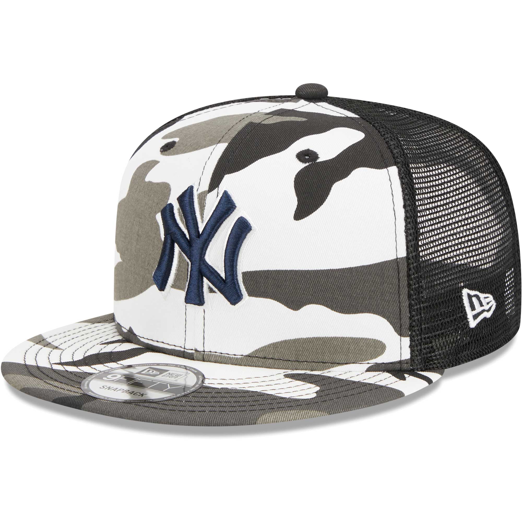 New York Yankees New Era Urban Camo Trucker 9FIFTY Snapback Hat - Camo - PersonalJerseys