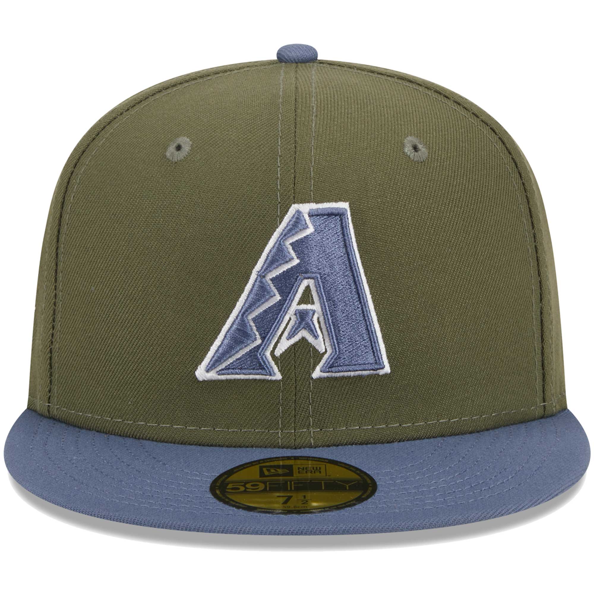 Arizona Diamondbacks New Era 59FIFTY Fitted Hat - Olive/Blue - PersonalJerseys