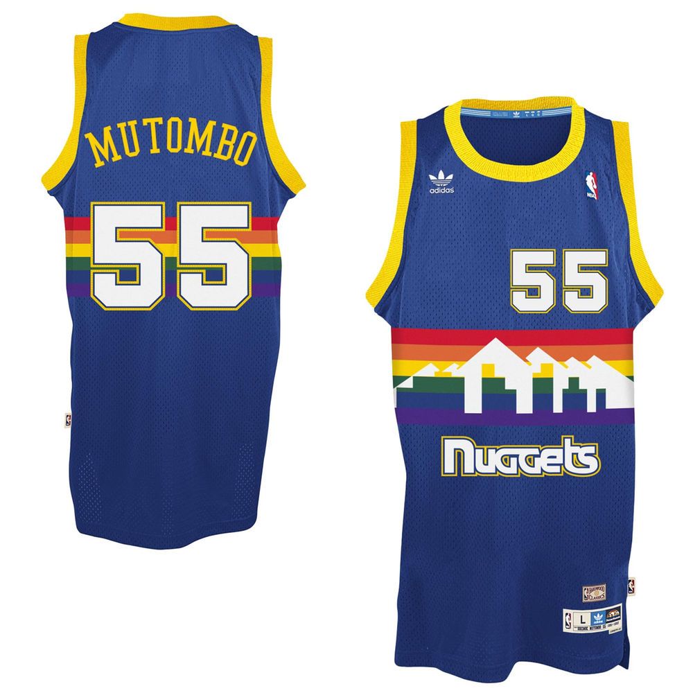 Men's Dikembe Mutombo Denver Nuggets Blue Hardwood Classics Swingman Jersey - Friend Lounge Store - Shop for All Things Jerseys Sports - PersonalJerseys