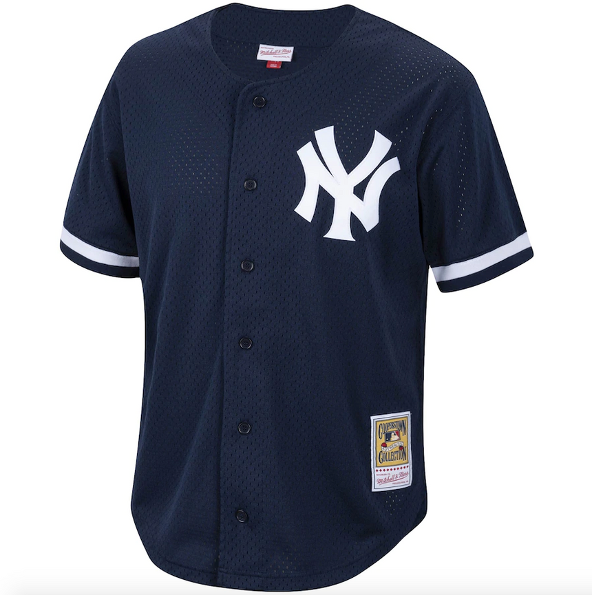 Men's Mitchell & Ness Authentic Replica Reggie Jackson New York Yankees 1997 Mesh Batting Practice Jersey - Sports Wear Jersey - PersonalJerseys