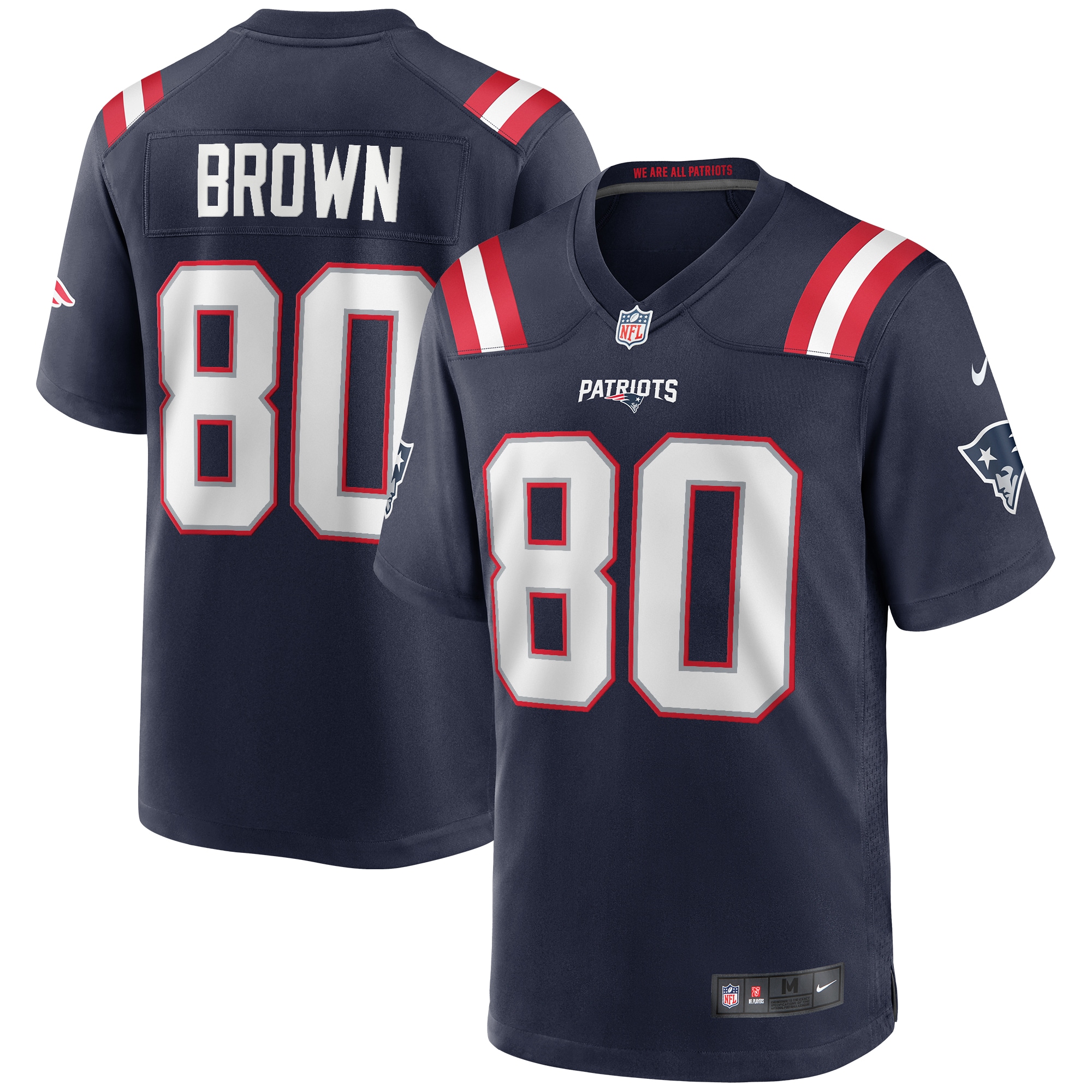 New England Patriots Troy Brown Navy Game Retired Player Jersey for Youth Women Men - Friend Lounge Store - Shop for All Things Jerseys Sports - PersonalJerseys