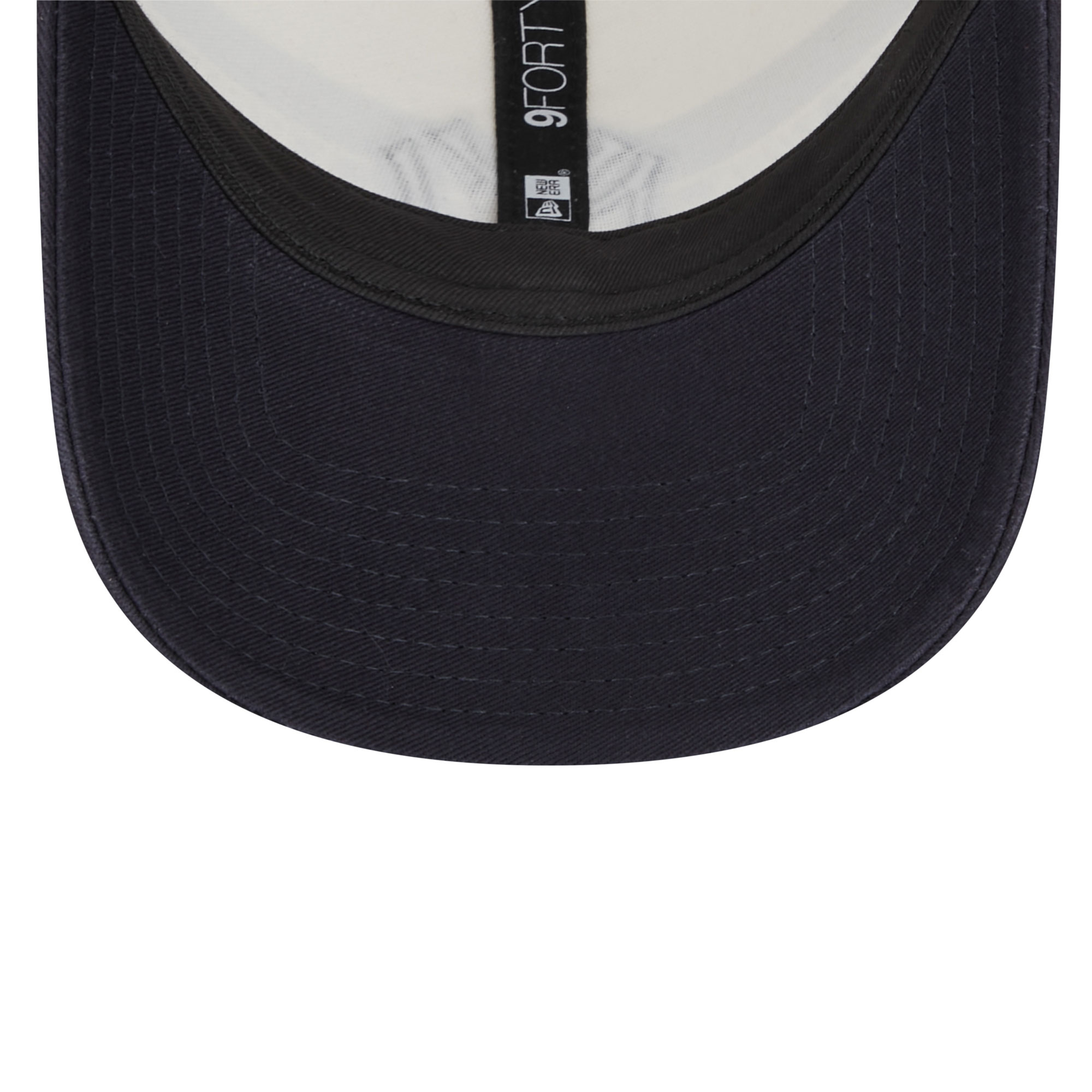 New York Yankees New Era Team Stripe Trucker 9FORTY Snapback Hat - White/Navy - PersonalJerseys