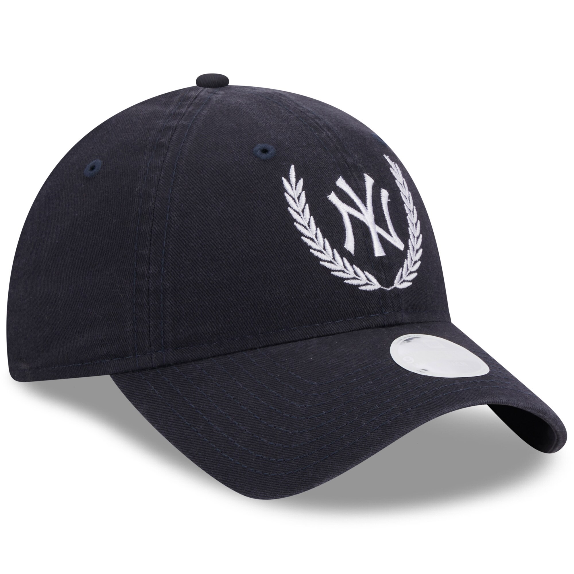 New York Yankees New Era Women's Leaves 9TWENTY Adjustable Hat - Navy - PersonalJerseys